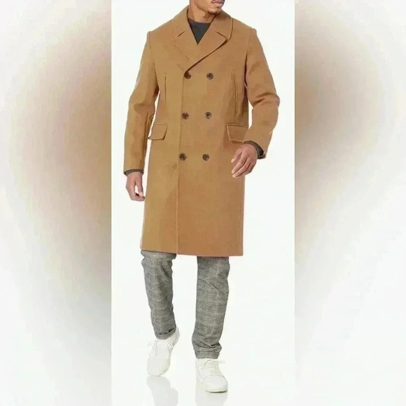 Cole Haan Men’s S/P Wool Blend Double Breasted Coat NWOT Old Money - Picture 1 of 10